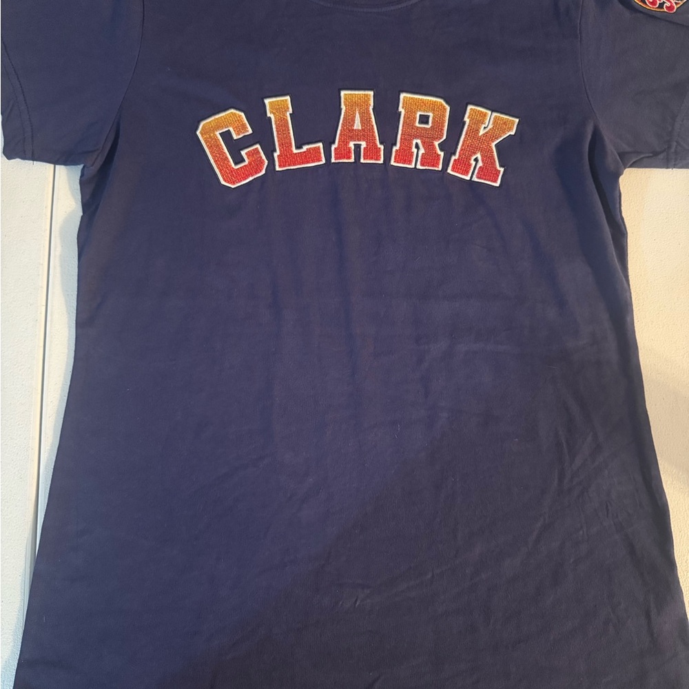 Caitlin Clarks Women's WNBA Licensed Navy Short Sleeve Tee Embroidered